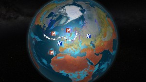 Ensi viikolla Pohjois-Atlantilta suuntautuu voimakas suihkuvirtaus kohti Fennoskandiaa. Atlantilla on kehittymässä useampia myrskymatalapaineita, jotka uhkaavat ainakin Brittein saaria, läntistä Skandinaviaa ja Pohjois-Saksaa (kuva: Markus Mäntykannas / MTV)
