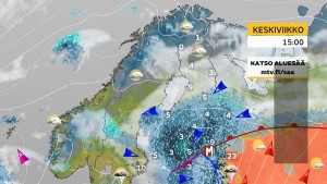 Kuva 4: Huhtikuun loppupuolella kesäiset ilmat käväisivät hyvin lähellä, mutta Suomi jäi toistuvasti kylmemmälle ja sateisemmalle puolelle (kuva: Markus M./MTV)